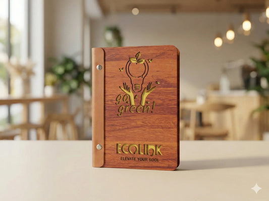 EcoLink Eco-Friendly Wooden Diary