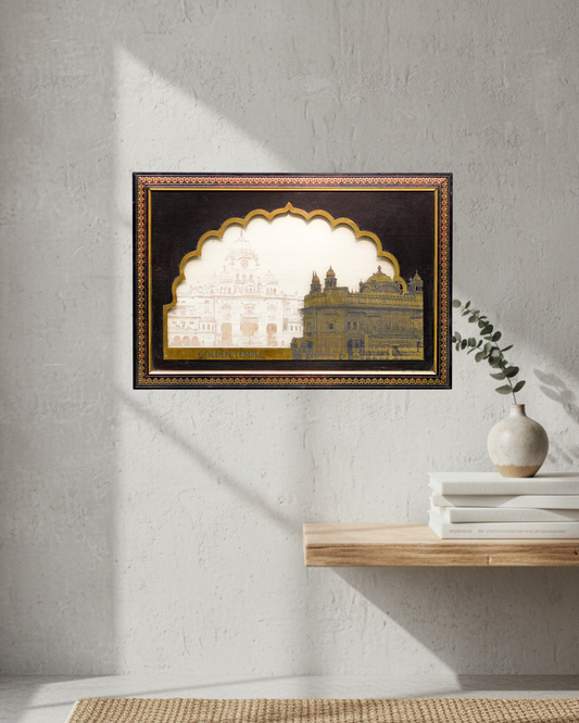 Golden Temple Framed Artwork | 13X19 |